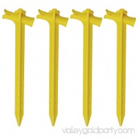 Speed Cinch High Impact Stake, 9", Yellow, 4 Pack   556820731